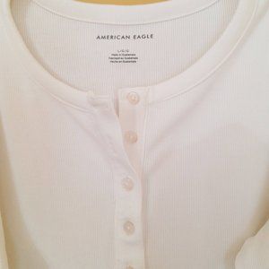American Eagle Henley Bodysuit Sz lrg